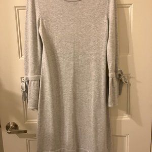 Banana Republic Gray Flare Sleeve Sweater Dress
